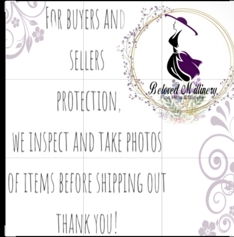Beloved Millinery Elegant Couture Black Jeweled Hat Tea Brunch Church Funeral - Picture 5 of 5
